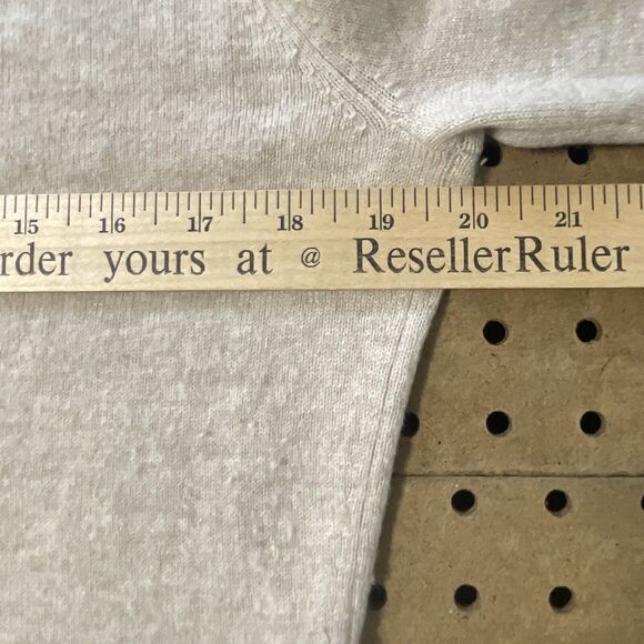 Repeat Brand Easy Knit 100% Pure Cashmere Sweater Jumper Beige 42/Large Women - Picture 7 of 9